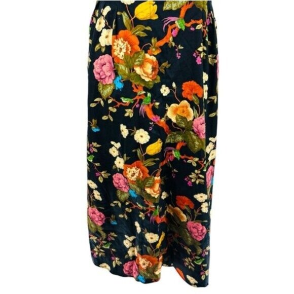 Tuckernuck | NEW Baroque Floral Delaney Short Puff Sleeve Maxi Dress Size S - Picture 7 of 11